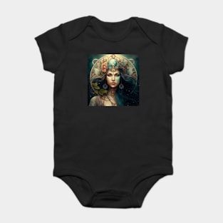 Capricorn Earth Sign Zodiac Goddess Baby Bodysuit